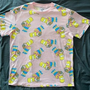 XL men’s pink The Simpson - Bart Simpson squishie short sleeve tshirt